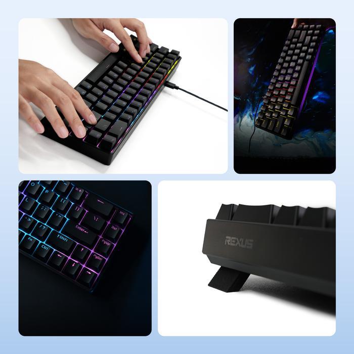 Flash Sale Rexus Gaming Bundle 01 - Mouse Wireless + Keyboard Mechanical ( Tp10+Sh600 ) Original