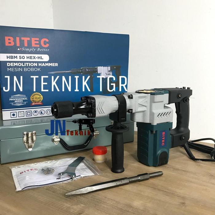 MESIN BOBOK BETON BITEC HBM 50 HEX DEMOLITION HAMMER HBM50HEX