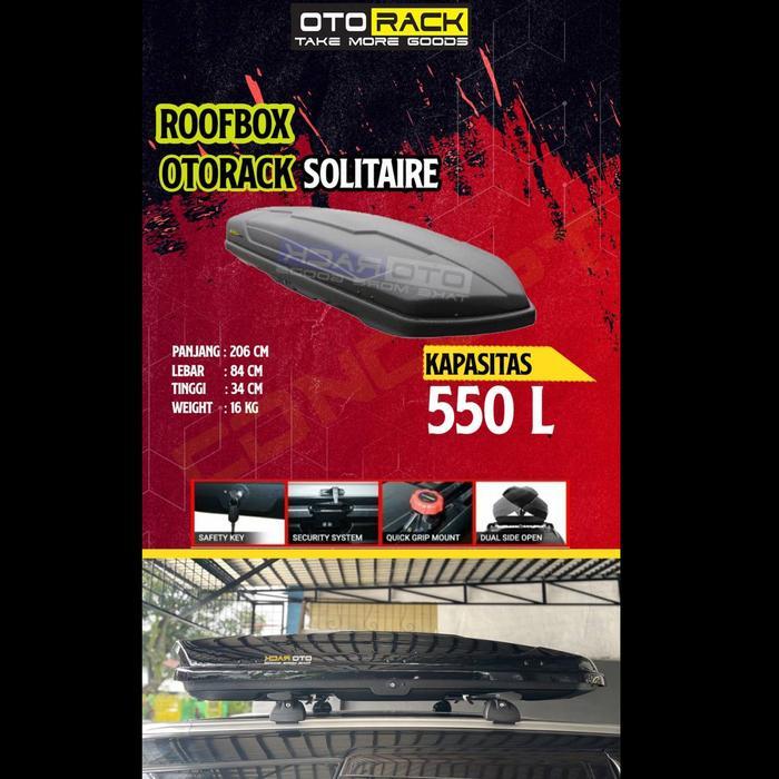 ROOFBOX OTORACK SOLITAIRE SERIES 550L / RAK BAGASI MOBIL