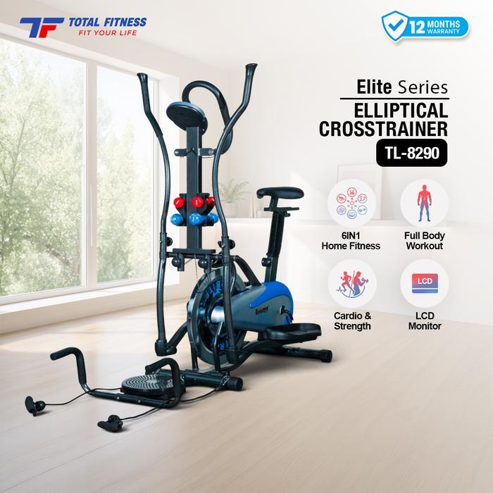 TOTAL FITNESS Alat Fitness Bike Orbitrack Elliptical Crosstrainer