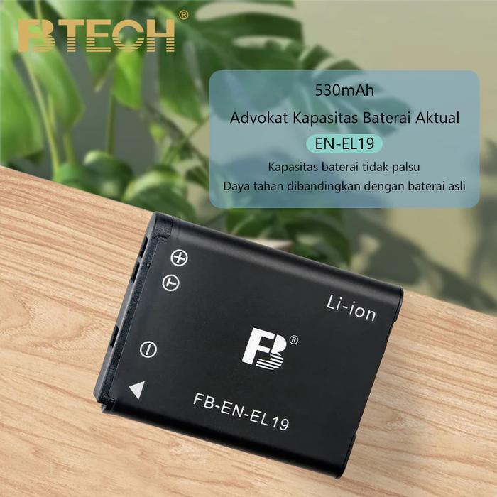 Ammorra.Id- Btech Battery En-El19 Np-Bj1 Kamera Digital Baterai Cocok Untuk Camera Nikon S3100 S3200