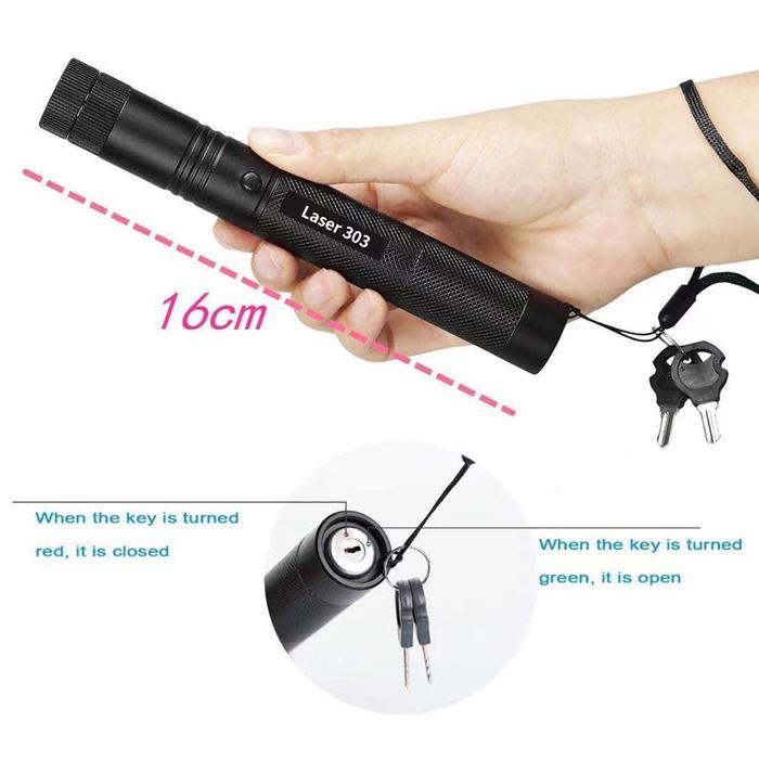 Promo Laser Leser Hijau Green Laser Pointer Jarak Jauh 303 Baterai Charge / Green Laser Pointer 303