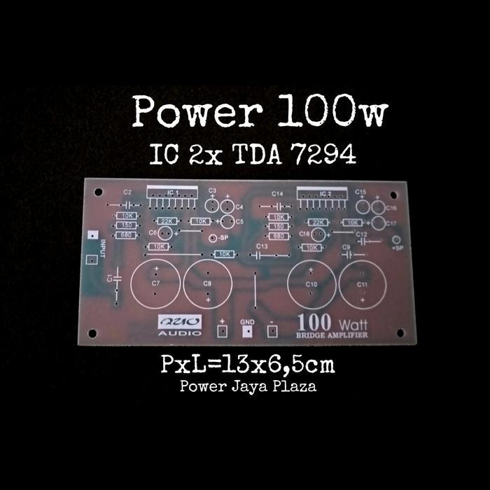 Pcb 100w Bridge Amplifier IC 2bh TDA7294 TDA 7294