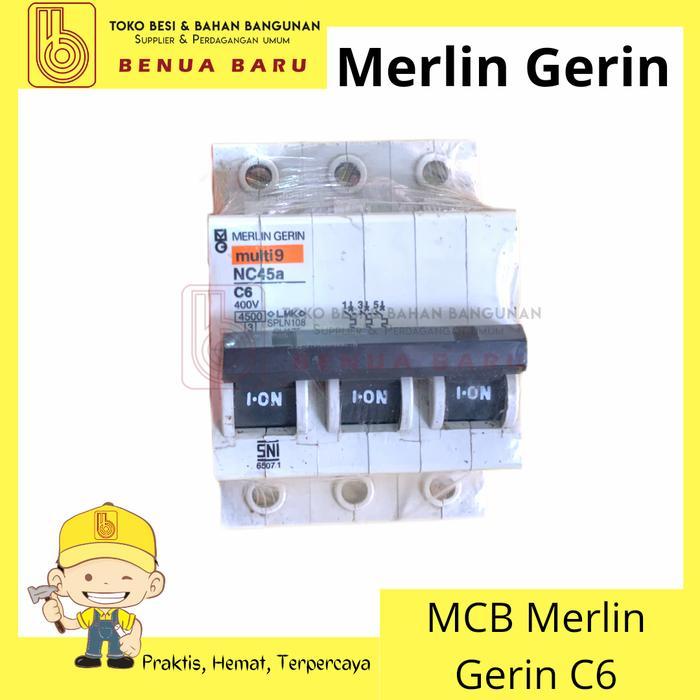 MERLIN GERIN MCB C6 6A 3P / MCB 62 A 3P / MCB MERLIN GERIN 6 A 3P READY