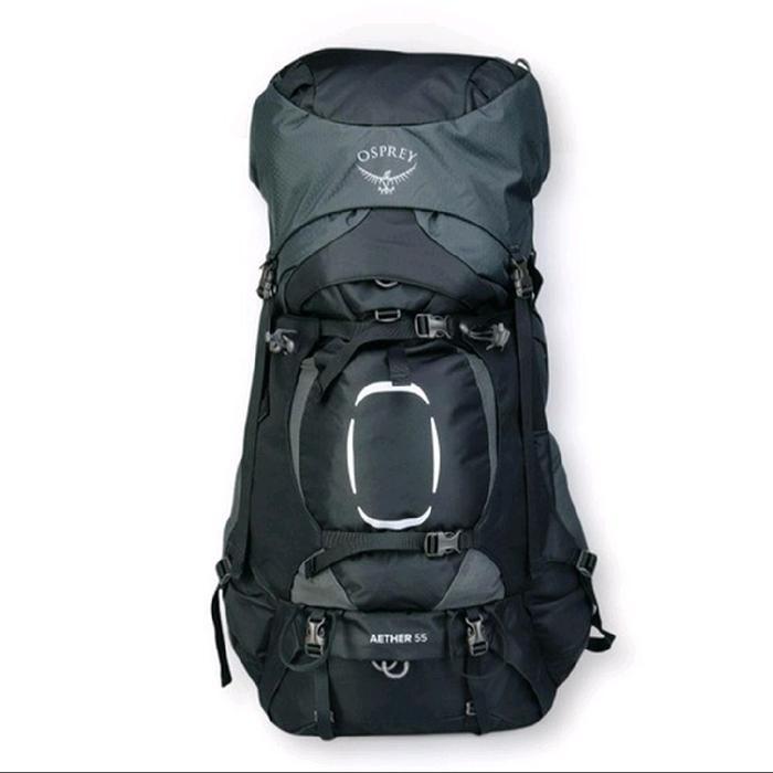 Tas Gunung Carrier Osprey AETHER 55 S21 Hitam