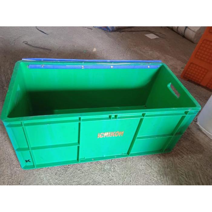 box plastik box reptile box tahu box kontainer plastik hijau 67x33x28