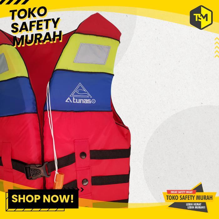 Speedo - Life Jaket Rompi Pelampung ATUNAS MERAH Safety Vest Baju Renang Snorkling