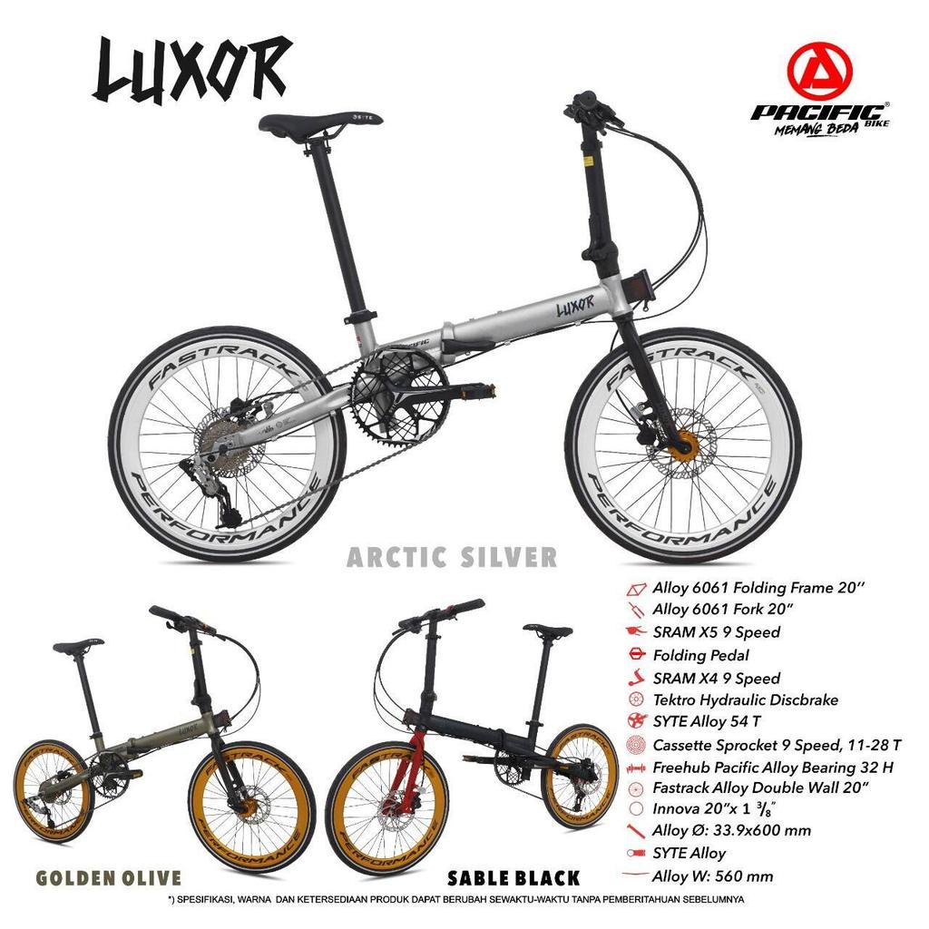 Sepeda Lipat PACIFIC LUXOR 20 Inch Alloy 9sp Hydraulic