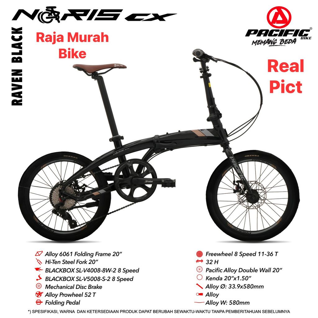 Sepeda Lipat Pacific Noris CX 20 Inch Sepeda Lipat 20 Inch Pacific Noris CX
