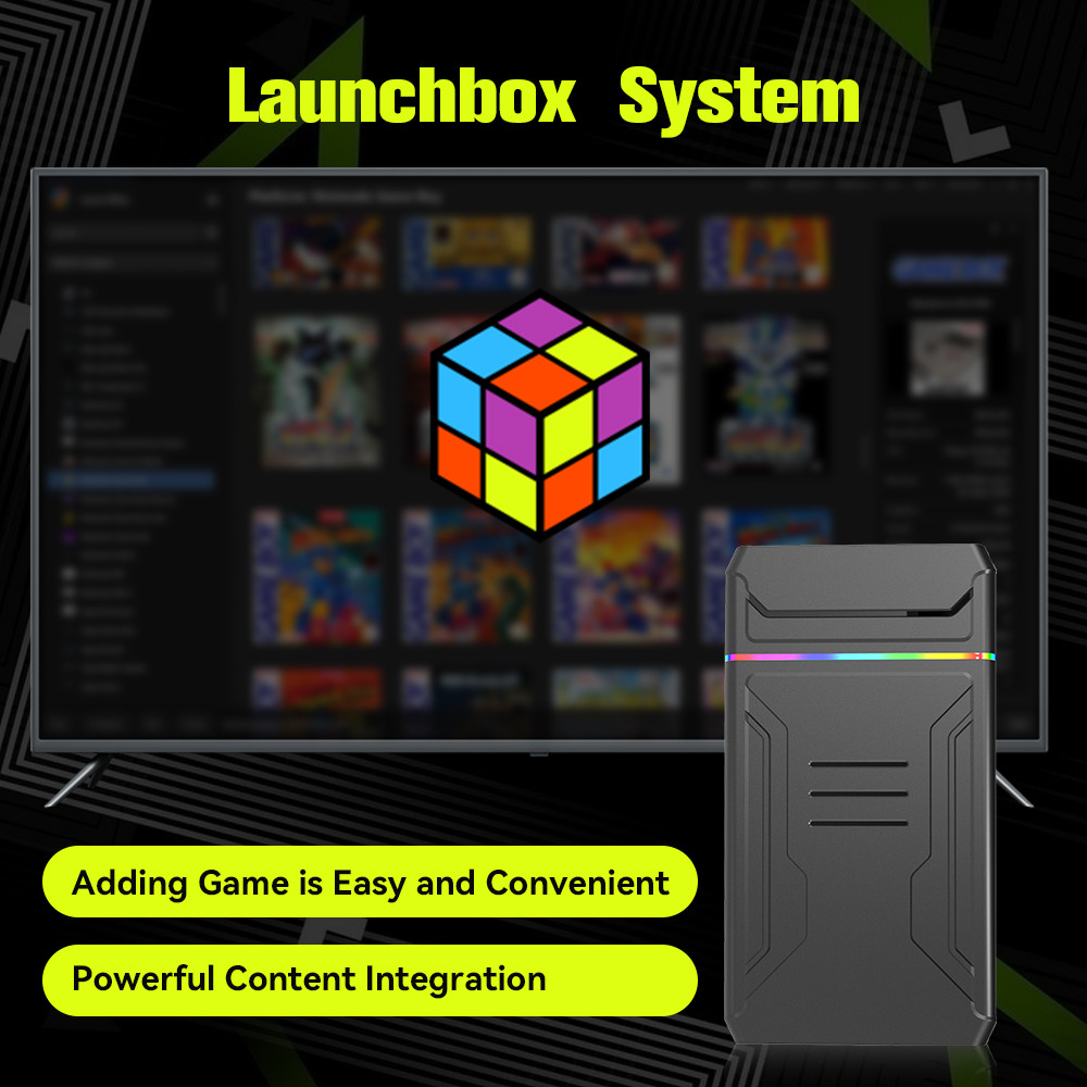 Portable Launchbox 3TB Gaming HDD Game Console with 10000 3D/PC Games for