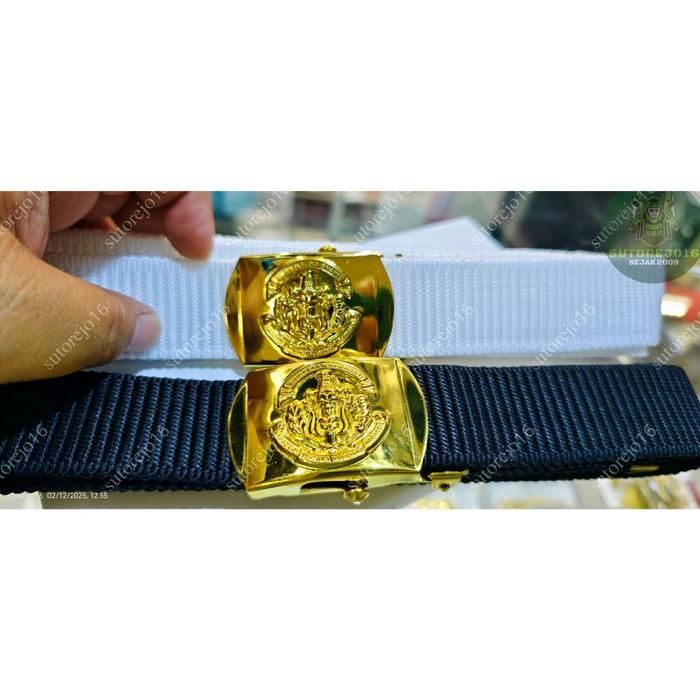 PROMO Sabuk Ikat Pinggang Pdh Pdu Kecil Logo TarunaAkmilAkademi TniAal Model Slorok Bahan Kepala