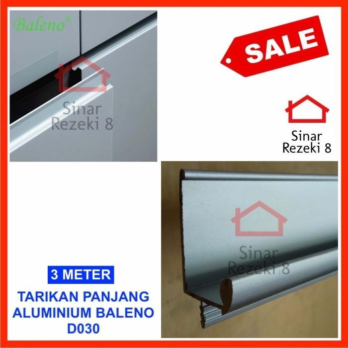 Dekorumaa Furniture - Tarikan Handle Aluminium D030 Doff Profil Lis Frame Edging Minimalis