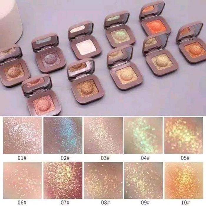 New Glitter Eyeshadow Shimmer NOVO - Eye Makeup Single Colour