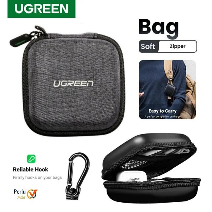 Ugreen Earphone Case Organizer Box Casing Charger Aksesoris Handphone