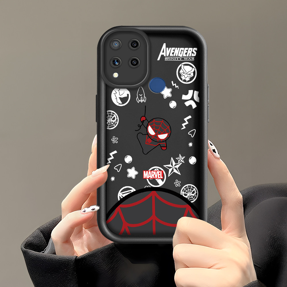 Casing karakter Anime Hp For  Realme C15 Cassing Soft Phone Case Kesing Softcase C8 2890 TY Sofcase 