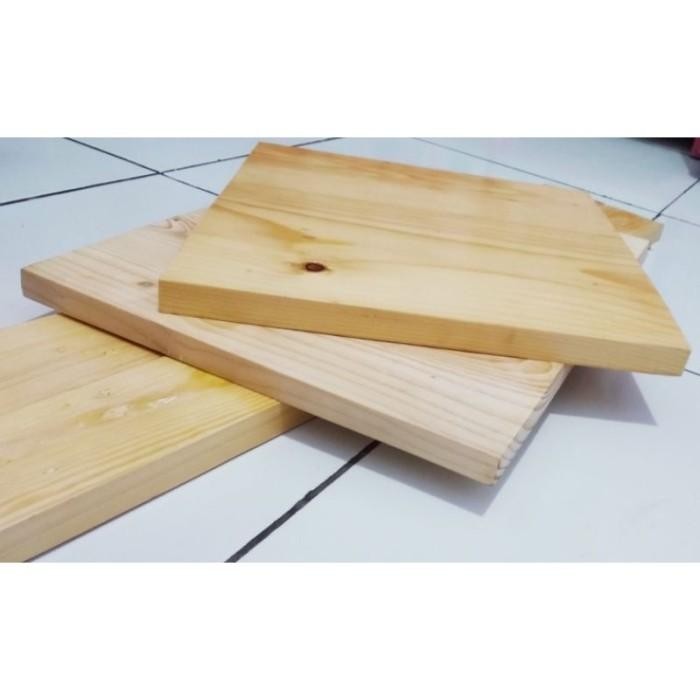 SALE Ambalan papan kayu jati belanda 20 x 40 cm tebal 2 cm