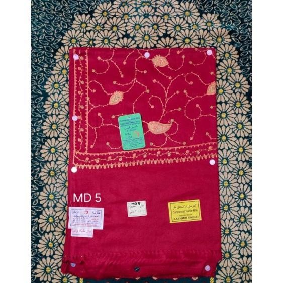 SIAPKIRIM Promo SORBAN KASMIR BORDIR SULAM KASIRI ASLI WARNA MERAH READY STOCK