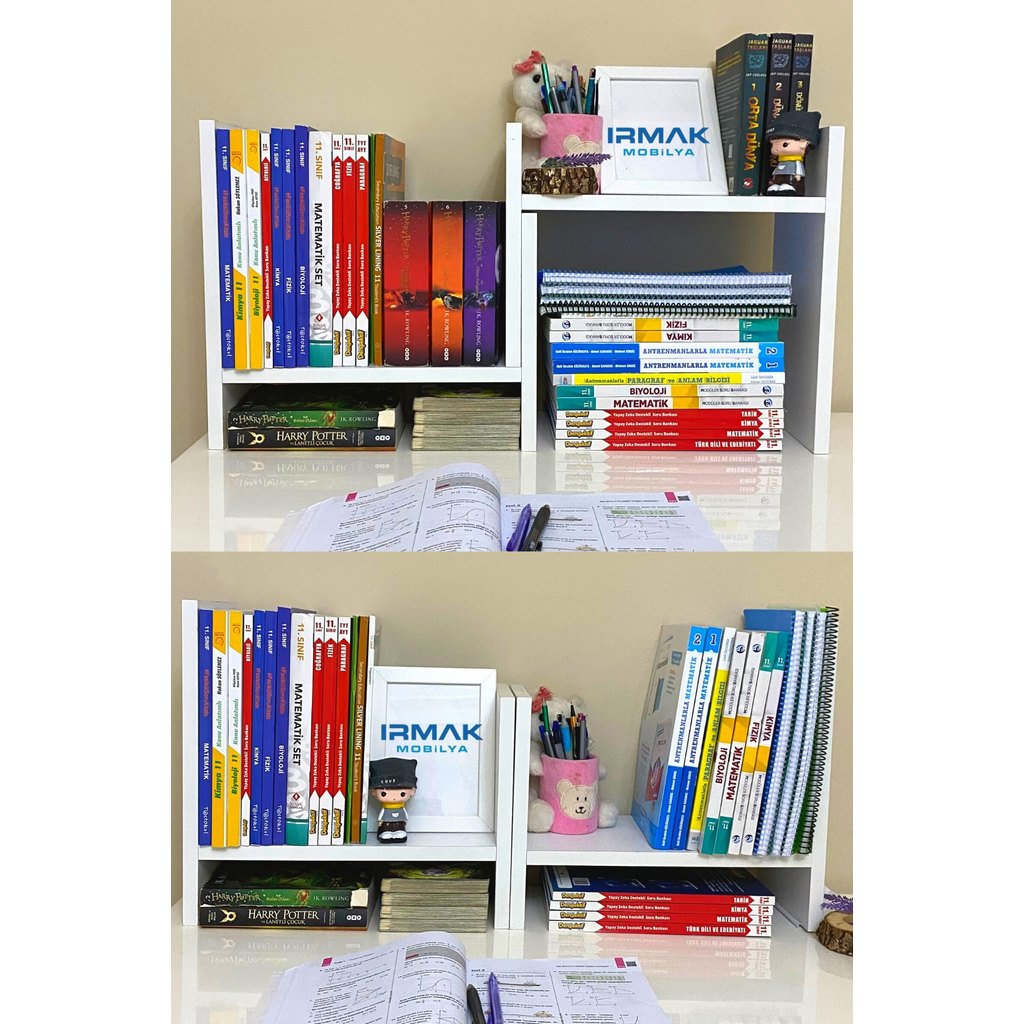 White Organizer Bookcase study room bookcase bookshelf casual table top bookshelf tombstone 2021 liv