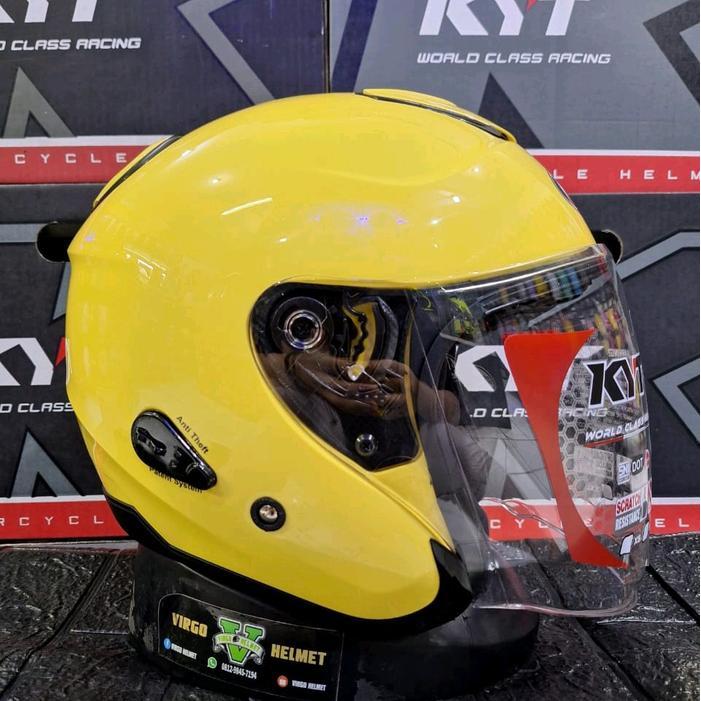 Helm KYT Kyoto Solid Original 100% Kaca Bening