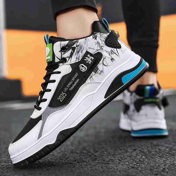 Sepatu Pria Casual Kekinian Fashion Bertali Modis Sneakers Sepatu Cowok Dewasa Kasual Snekers