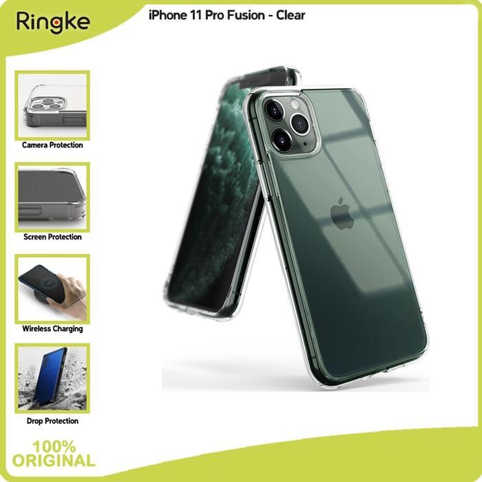 Sale Ringke Casing Compatible For Iphone 11 Pro Fusion Clear Bening Case No Yellowing Tipis Softcase
