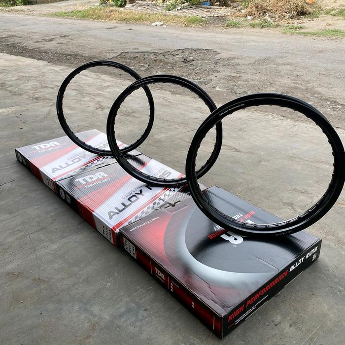 Velg Tdr Hitam Gilap / Glosy Ring 17 Ukuran 140-160-185 Original