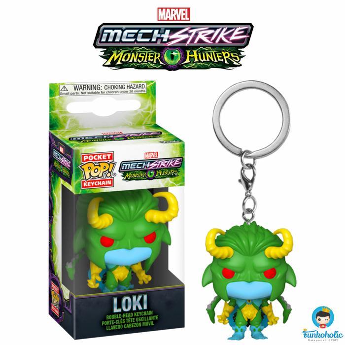 Funko Pocket Pop Keychain Marvel Mech Strike Monster Hunters - Loki