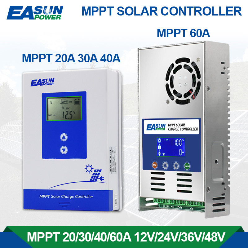 EASUN Solar Charger Controller MPPT 60A 40A 30A 20A Solar Panel Solar