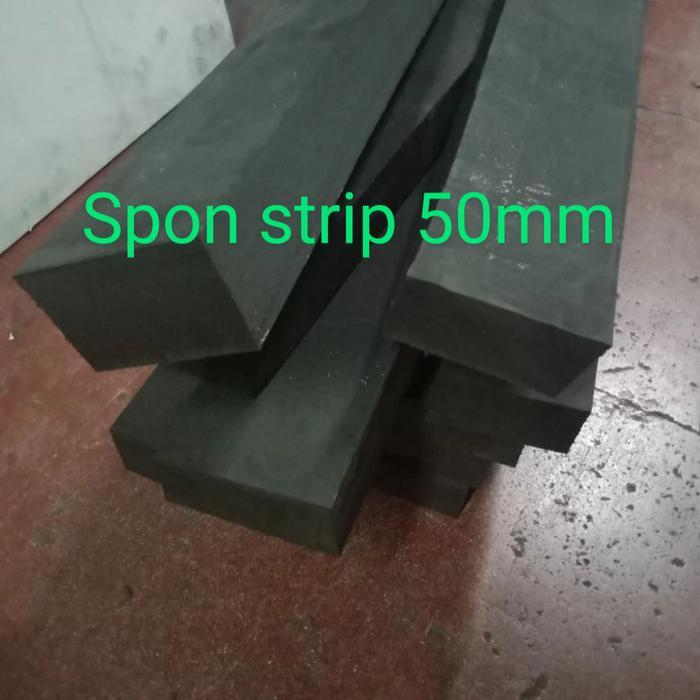 Spon Eva Hitam/Sponge busa ati potongan tebal 50mm x 5cm x 1m