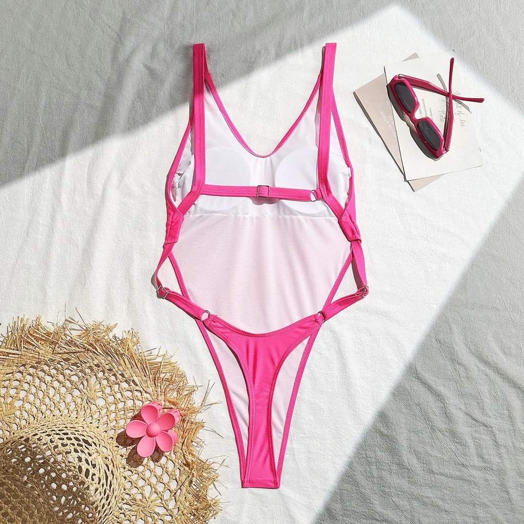 Sexy Extreme Micro String Backless Monokini Women Thong Swimwear One Piece Swimsuit Female High Cut