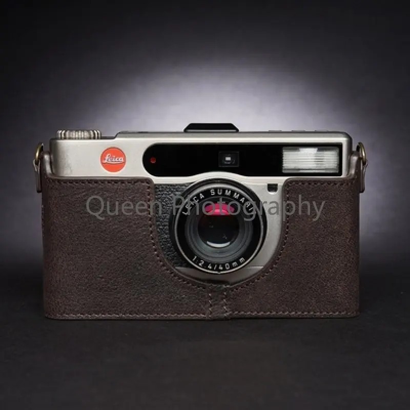 Genuine Leather Cowhide Camera Case for Leica Minilux 40mm Zoom Protective Sleeve Shell Bag Body Box