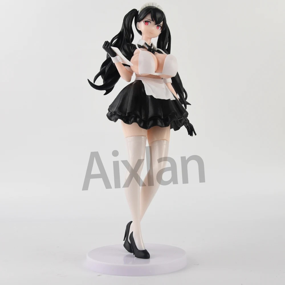 26CM FOTS JAPAN Anime Kou Jikyuu Maid Cafe Tenin San Sexy Girl PVC Action Figure Collectible Model T