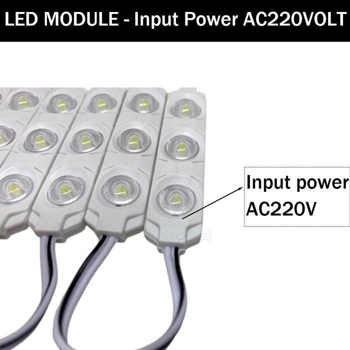 Spesial Lampu Led Module 3 Mata 2 Watt Ac220V Per 20 Keping Terlariss !!