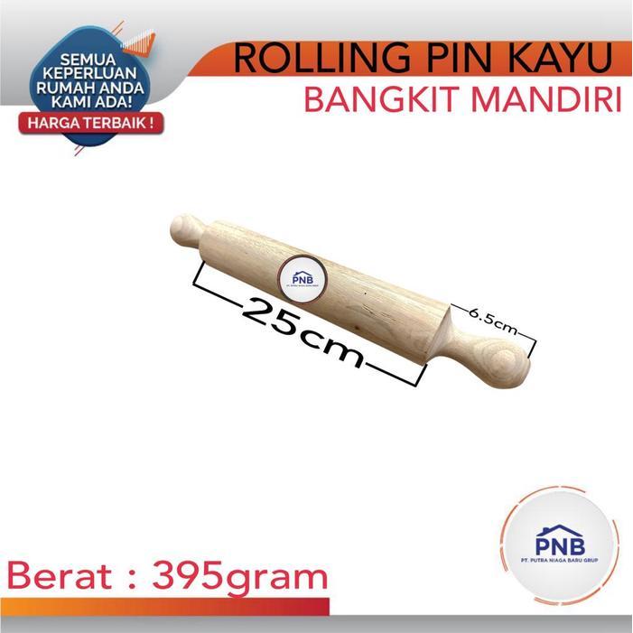 Rolling Pin Kue Gagang Polos Gilingan Adonan Rollpin Kayu Roll Pin