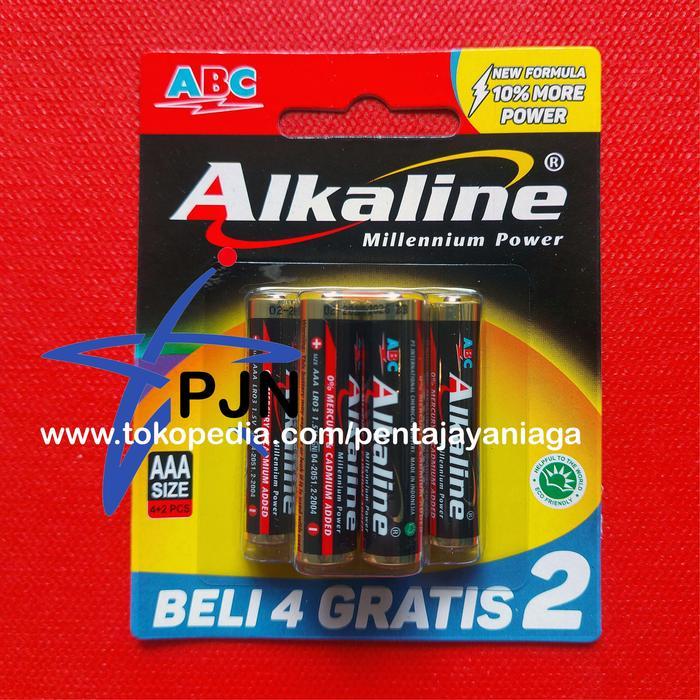 Promo Baterai Abc Alkaline Aaa / A3 Isi 6 Free Bubble Wrap