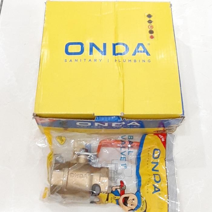 Stop Kran Kuningan Onda 1"/Ballvalve Kuningan Onda 1"