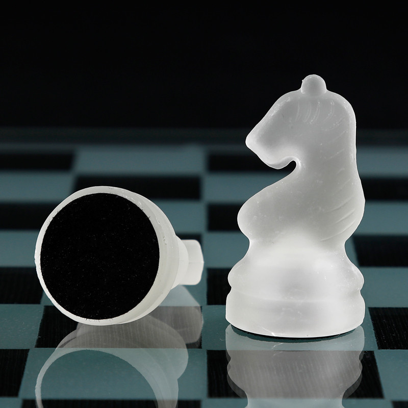Chess Chessbaord Craft Crystal Luxury Glass Chess Set Anti-broken Elegant Glass Chess Pieces Board