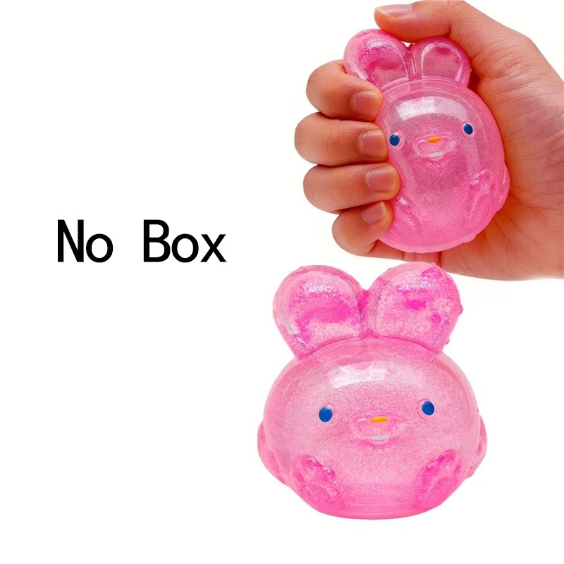 Needoh Gummy Bear Bunny Slow Rising Toy Cute Squishy Colorful Stretchable Non-Toxic Anxiety Relief