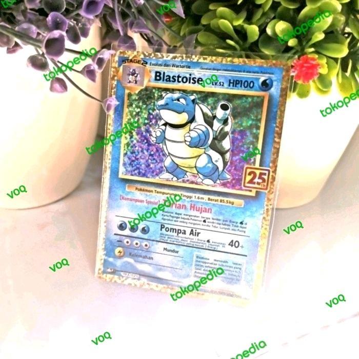 Sale Blastoise 25Th (Minus) Kartu Pokemon Indonesia Tcg