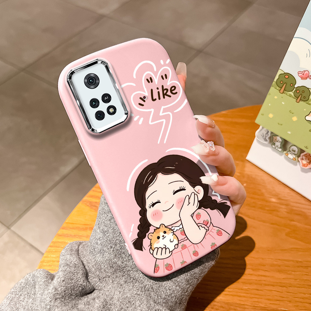 Color Silikon Casing Hp Untuk Xiaomi Poco M4 Pro 4G Phone Case Softcase Kesing Sofcase Fashion Fancy