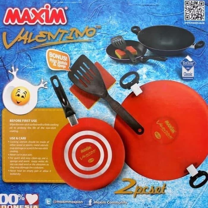MAXIM PANCI SET 2PCS / PANCI SET / WAJAN TEFLON MAXIM
