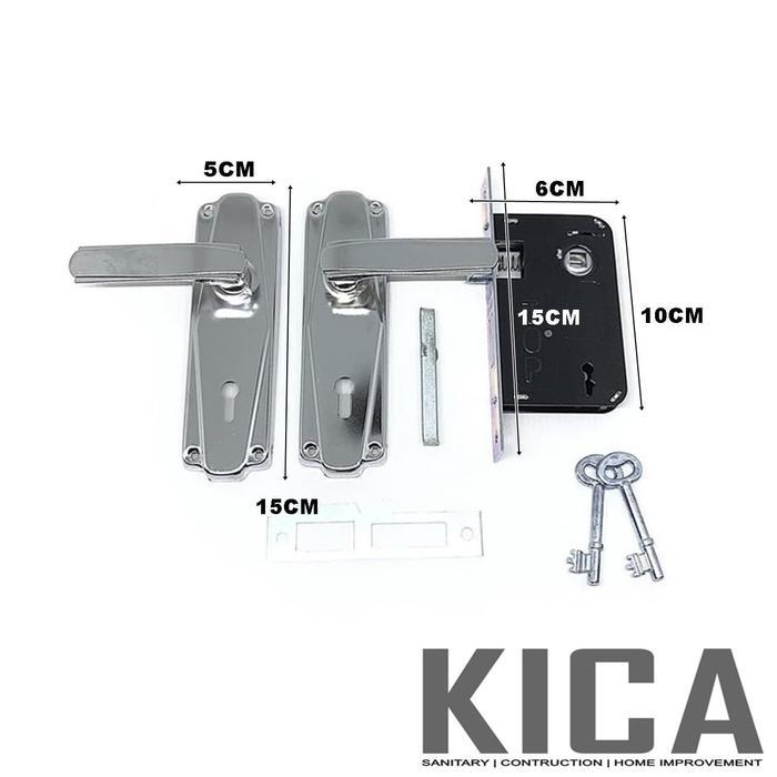 KUNCI PINTU KECIL / GAGANG PINTU SET / HANDLE PINTU SET NAPOLI