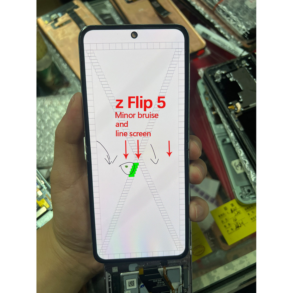 Defect Dot  LCD For  Z Flip 5 lcd Touch glass Full for front screen Z Flip 5 Display