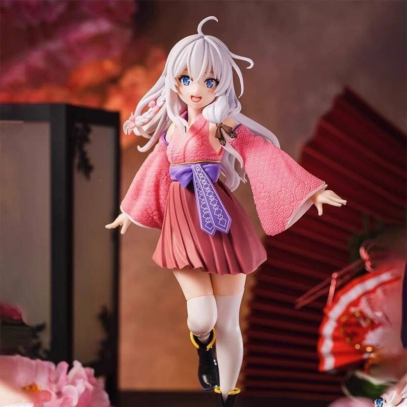 New 21CM Elaina Figure, The Journey of Elaina, Elaina Kimono Figure, Anime Merchandise,