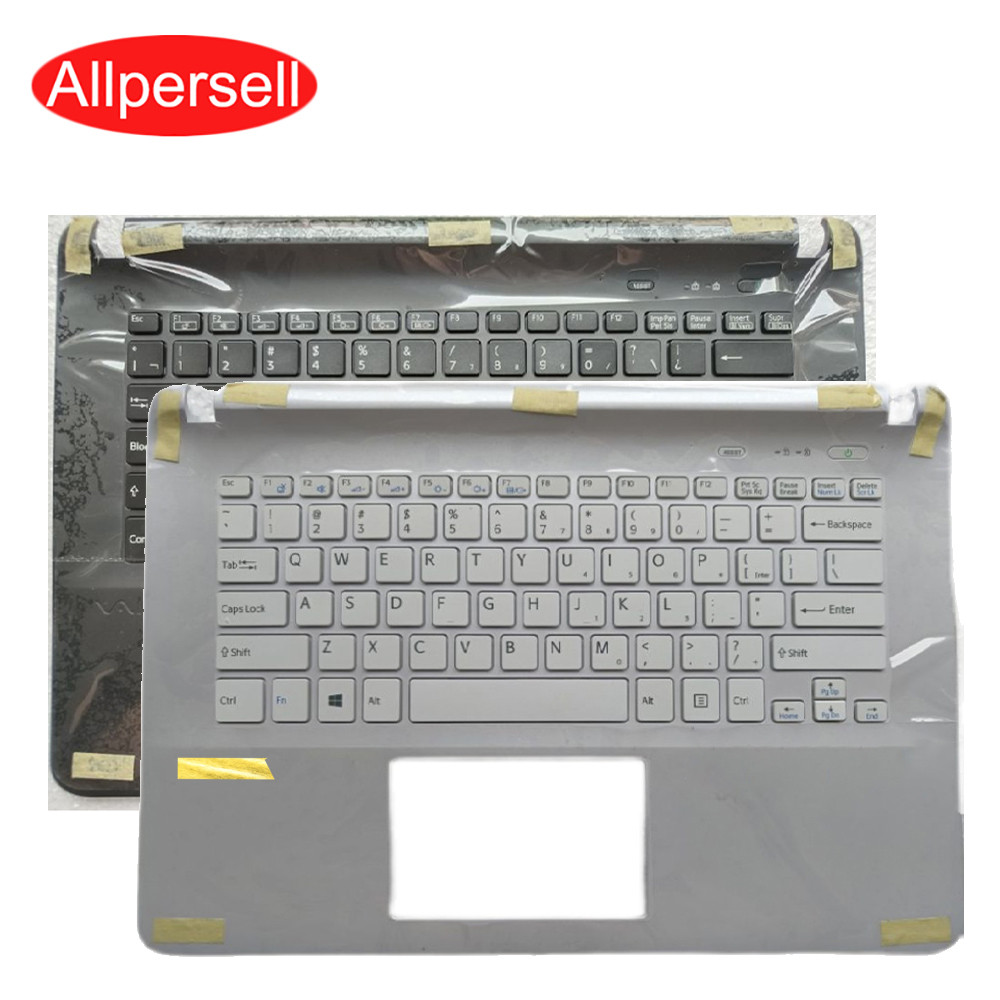 Upper Cover Keyboard for Sony SVF142 SVF143 SVF14 SVF143A1QT SVF143A2TT SVF142A23T Laptop Palm Rest 