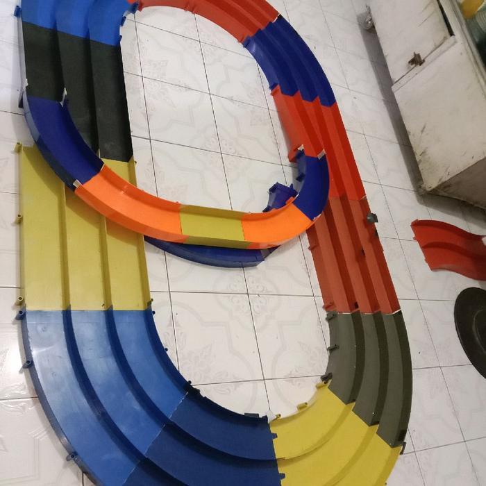 TRACK UNTUK BERMAIN TAMIYA 3JALUR PINDAH JALUR FLYOVER INTERCHANGE TRACK TAMIYA 3JALUR 3LINE