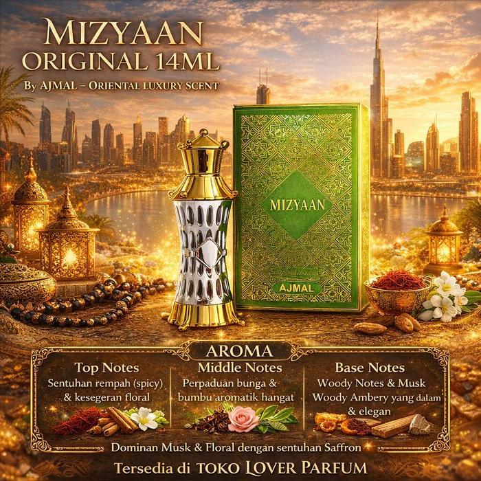 BERKUALITAS Bibit Parfum Mizyan 14ml Non Alkohol By Ajmal Unisex Perfum Original Bersegel
