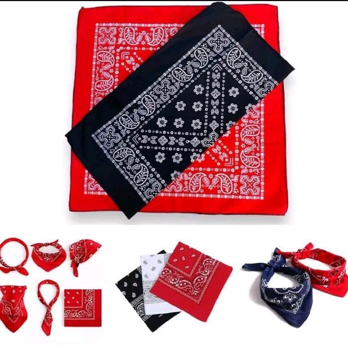 SYAL / BANDANA / SCRAFT / SLAYER MULTIGUNA / SLAYER BATIK ABU BIRU HITAM MERAH PUTIH UNGU SYAL