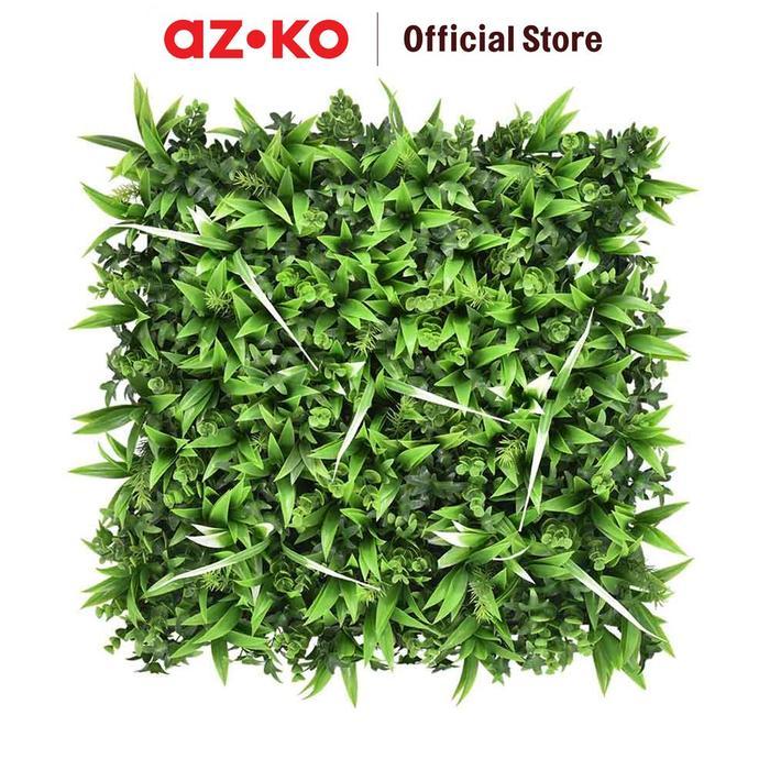 AZKO Cc Grass Grass Rumput Artifisial Dinding Spring Snow 50x50 cm - Hijau Artificial Grass Rumput