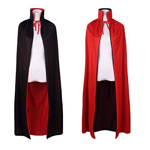 Kostum Jubah Hitam Halloween Cosplay, Cape Vampire, Dracula, Hoodie - Dazzle Wardrobe